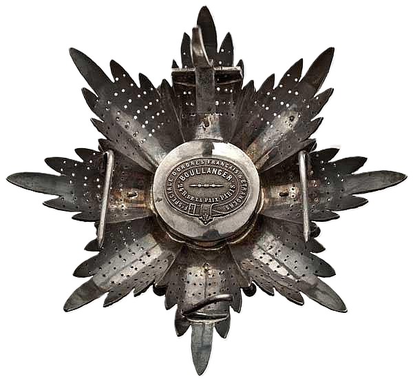 Order of St.  Gregory the Great breast star made by Boullanger Paris.jpg