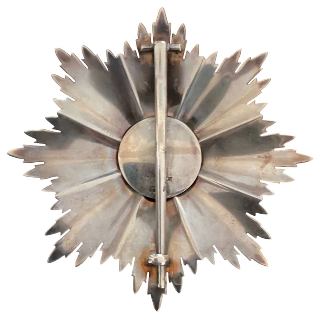 Order of the Crown of  Romania Grand Cross Breast Star with Swords.jpg