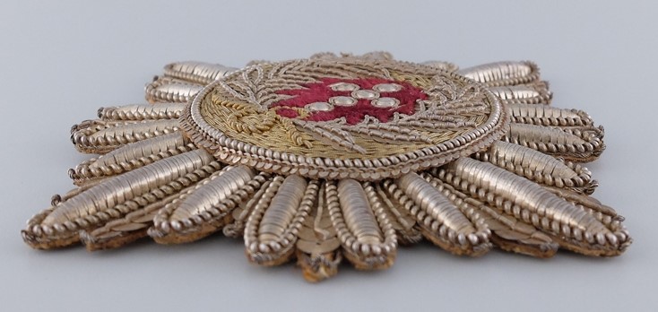 Order of the Elephant Embroidered Breast Stars made by  Hummel.jpg