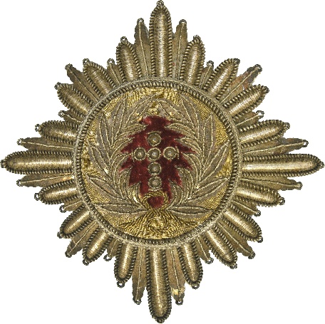 Order of the  Elephant Embroidered Breast Stars made by Hummel.jpg