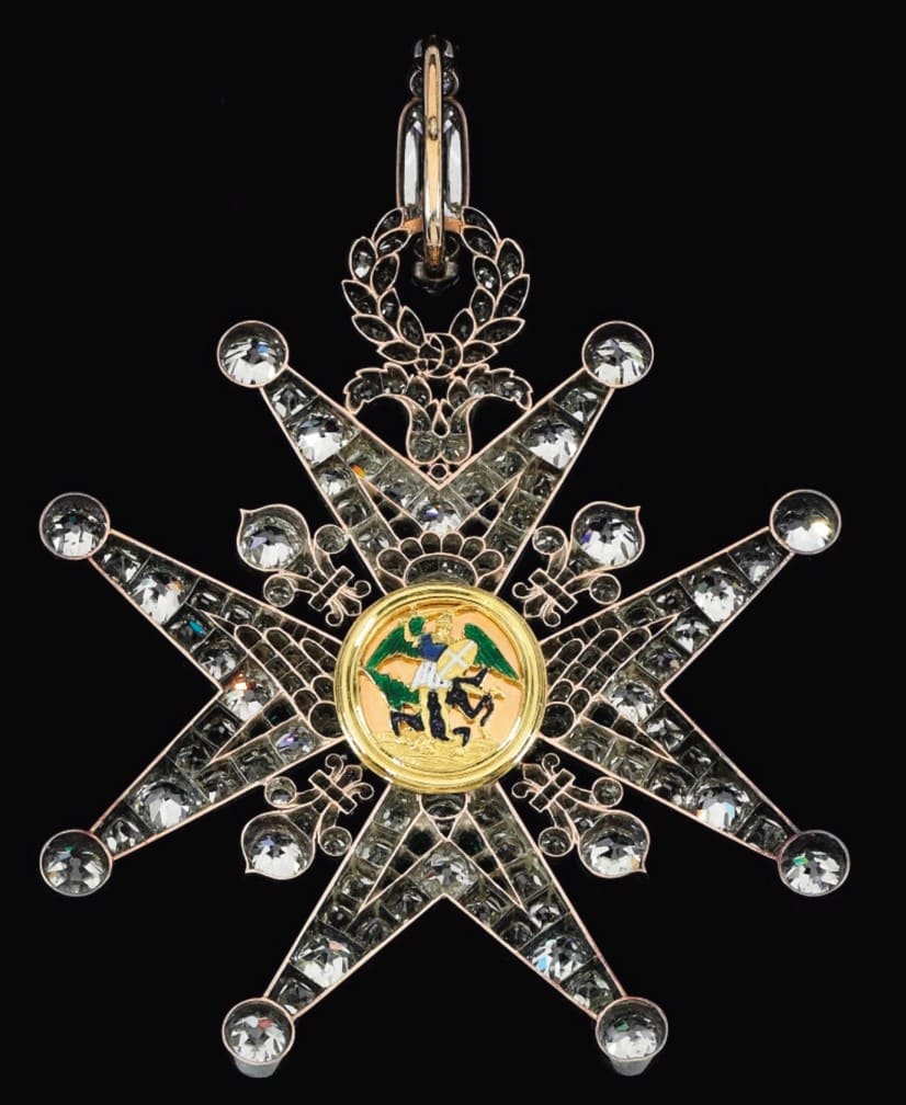 Order of the Holy Spirit with  Diamonds and Emeralds of Louis Antoine of France, Duke of Angoulême.jpg