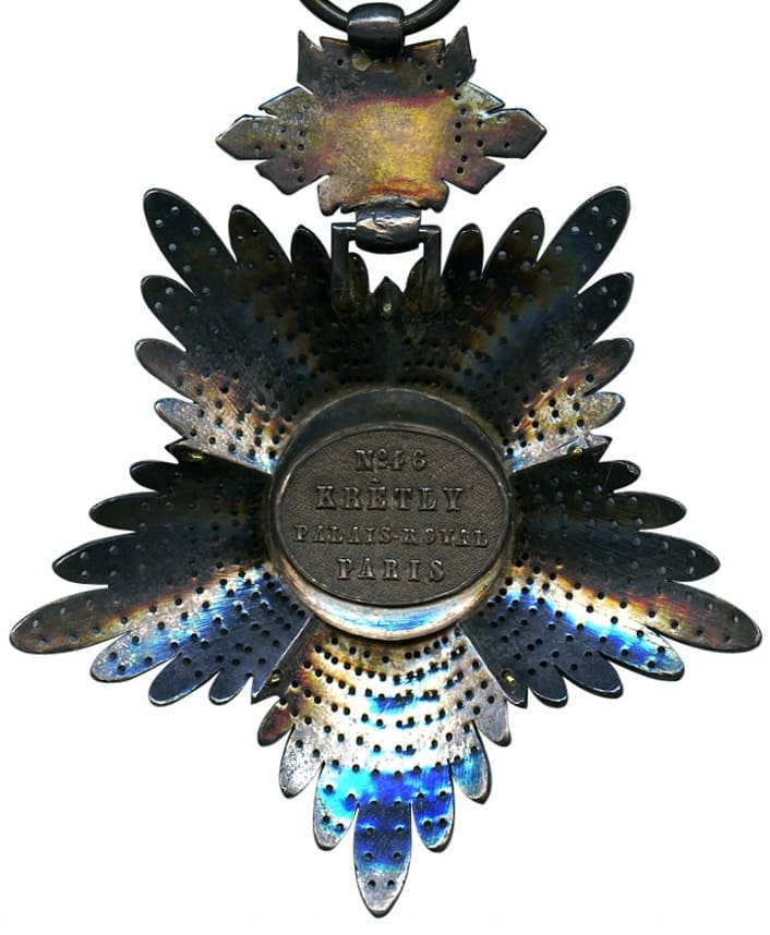Order of the  Lion and Sun 4th class made by Kretly, Paris.jpg