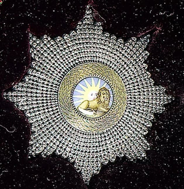 Order of  the Lion and Sun awarded in 1826.jpg