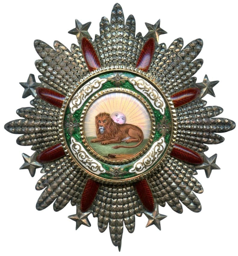 Order of the Lion and Sun breast star.jpg