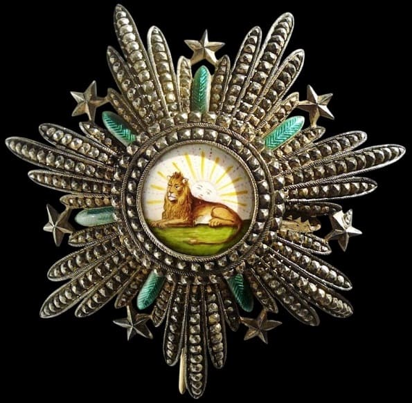 Order of the Lion and Sun breast star made by Boullanger.jpg