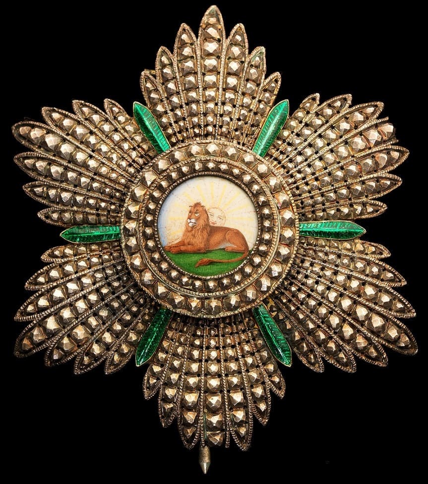 Order of the Lion and Sun  breast star made by CH. Billard.jpg
