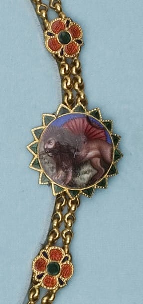 Order of  the Lion and Sun  Collar awarded in 1828.jpg