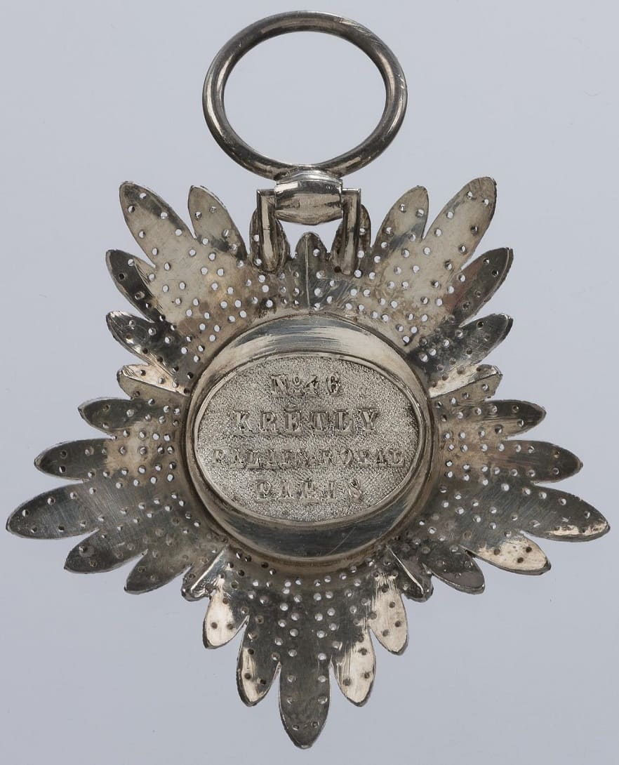 Order of the Lion and Sun made by Kretly,  Paris.jpg