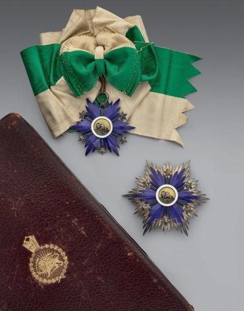 Order of the Lion  and Sun with Blue Enamel and Stars made by Arthurs Bertrand.jpg