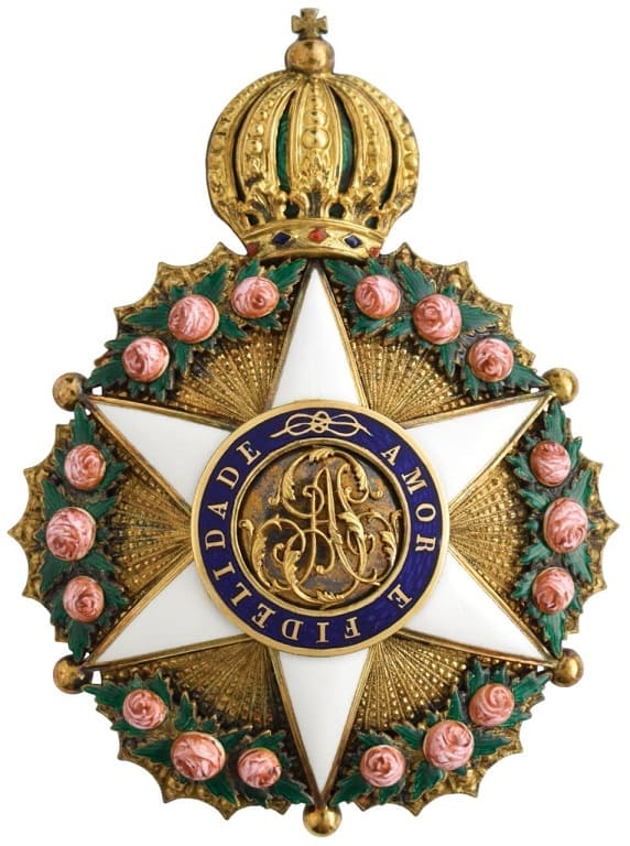 Order of the Rose breast star made by Lemaitre, Paris.jpg