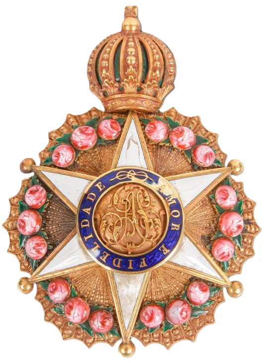 Order of the Rose breast star made by Lemaitre, Paris.jpg