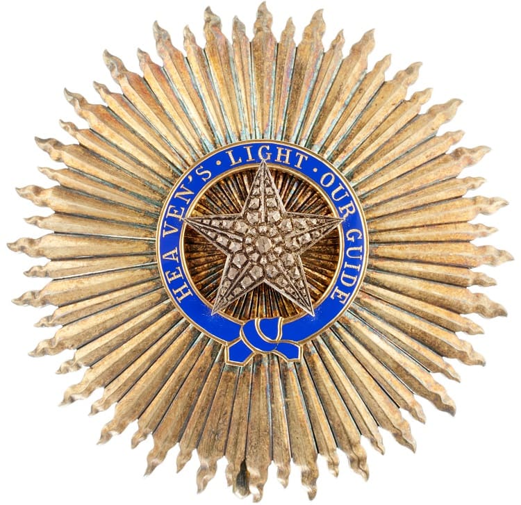 Order of the Star  of India made by Halley.jpg
