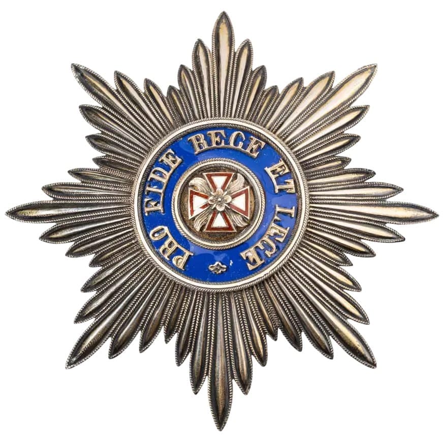 Order of the White Eagle awarded to  the head of Belgium Legation to Persia Joseph Naus.jpg