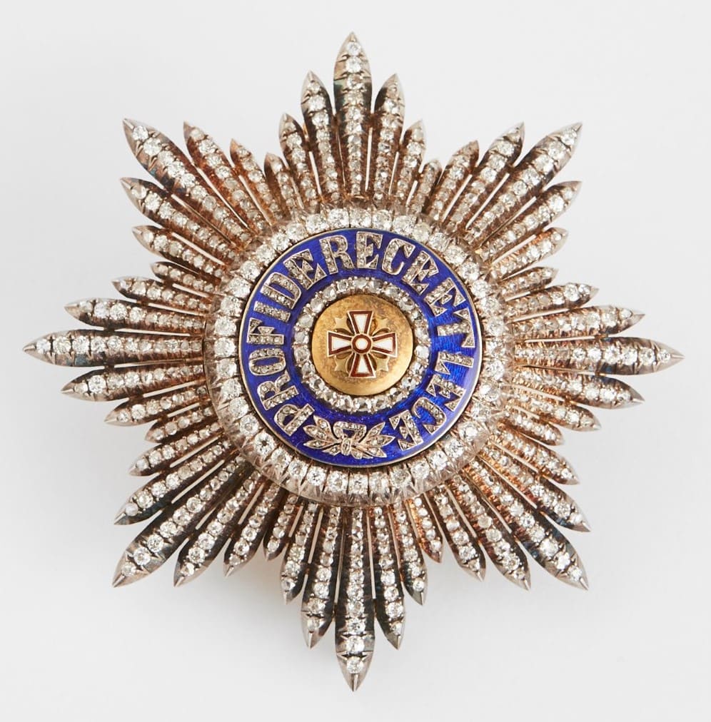 Order of the White Eagle with Diamonds awarded  in 1913 to General Albert d'Amade.jpg