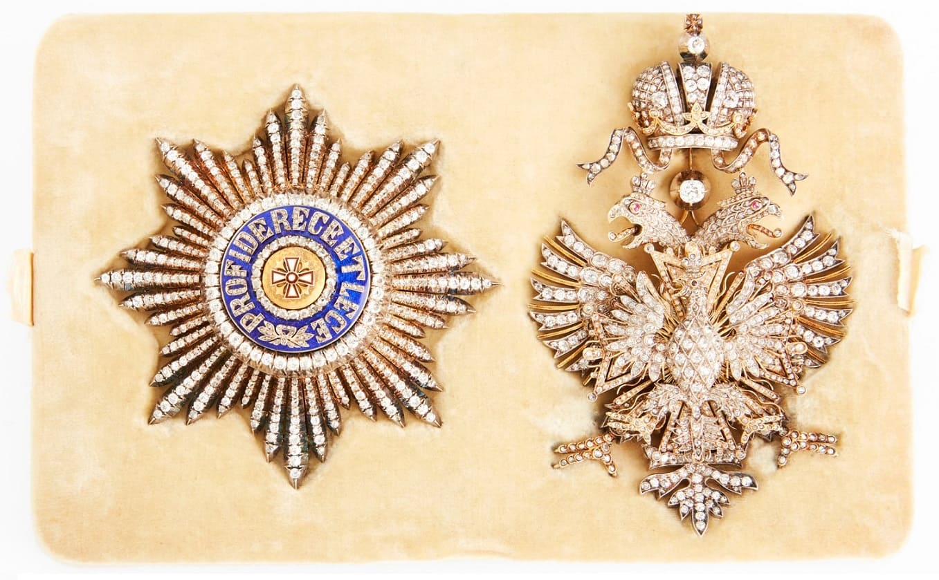 Order of the White Eagle with  Diamonds  awarded in 1913 to General Albert d'Amade.jpg