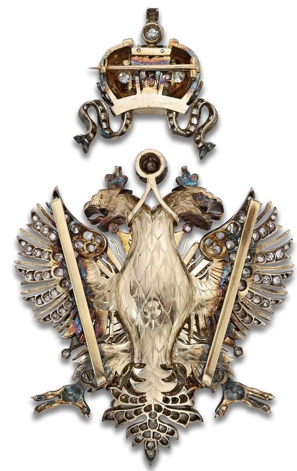 Order of the  White Eagle with Diamonds converted into a Brooch.jpg