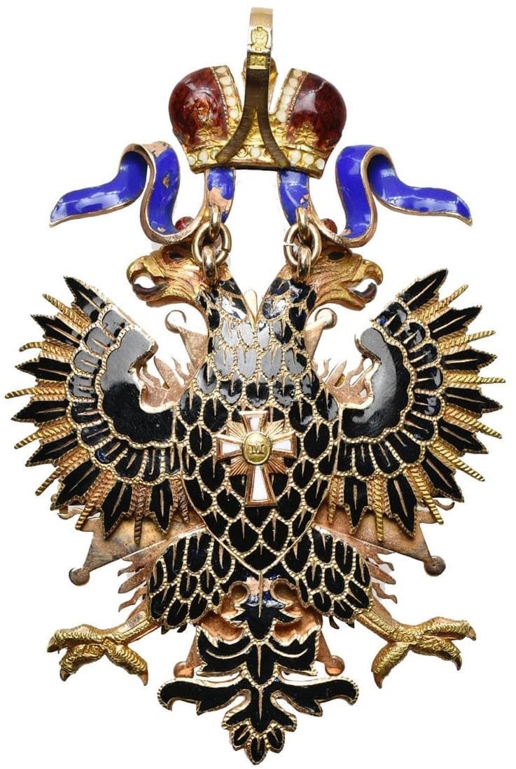 Order  of White Eagle made by workshop of Julius Keibel 1869.jpg