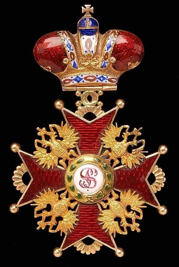 Orders of Saint Stanislaus with Imperial Crown made by Keibel & Kammerer.jpg
