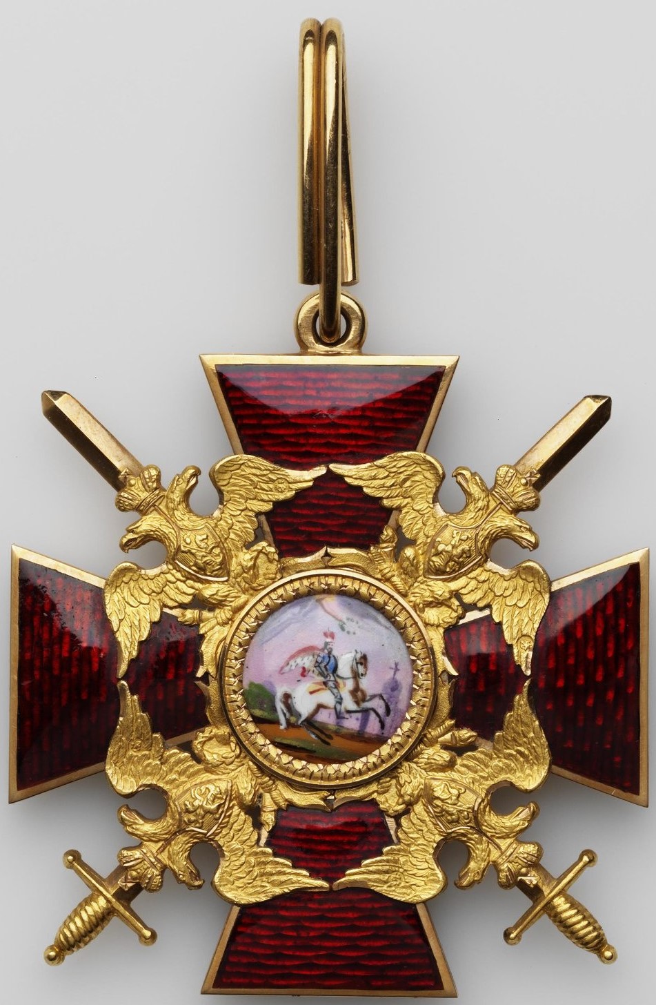 Orders of St. Alexander Nevsky made by Keibel&Kammerer with swordsr.jpg
