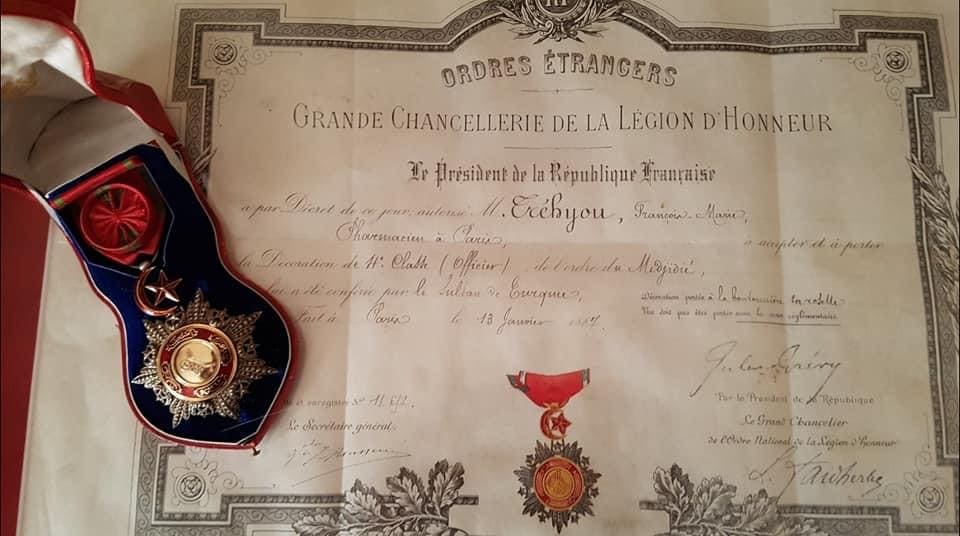 Permission that was issued on January 13, 1887 to Paris pharmacist.jpg