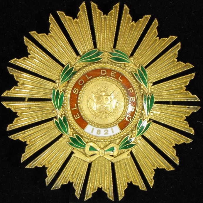 Peru Order of the Sun of  General John J. Pershing.jpg