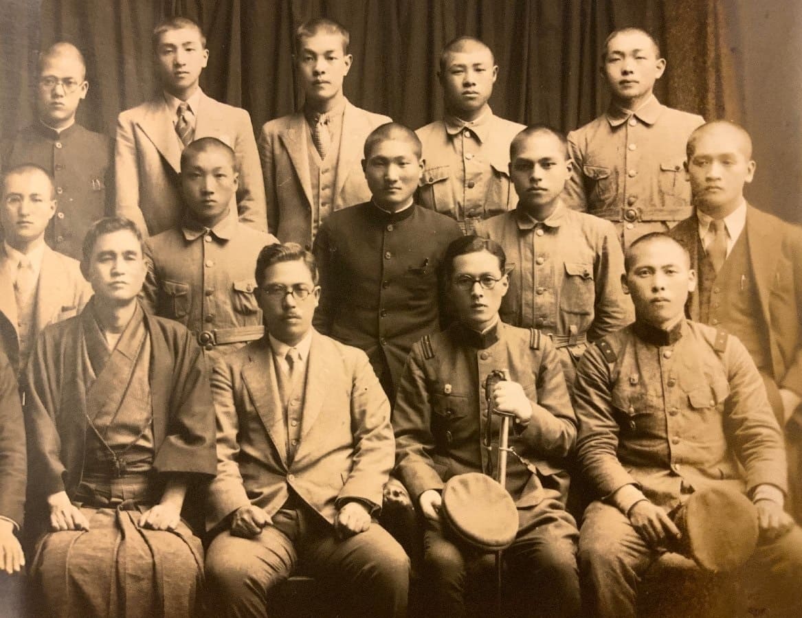 Photo with Badges of Imperial Military Reservist Association.jpg