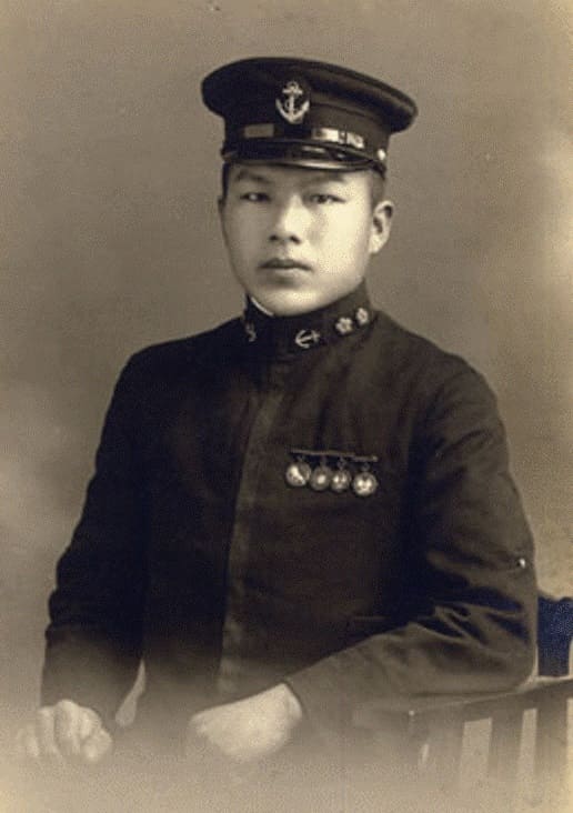Photo with Naval Academy Award Badges.jpg