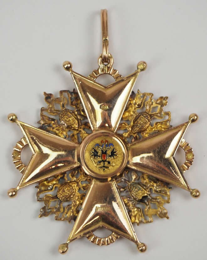 Поддельный  орден Святого Станислава 1-й степени для нехристиан.jpg