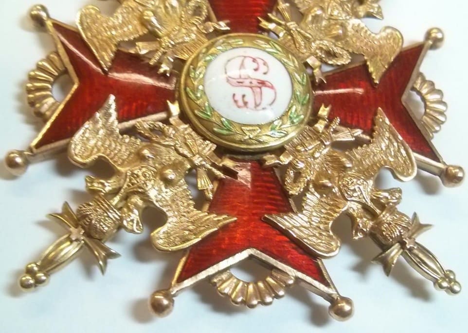 Поддельный  орден Святого Станислава 1-й степени.jpg