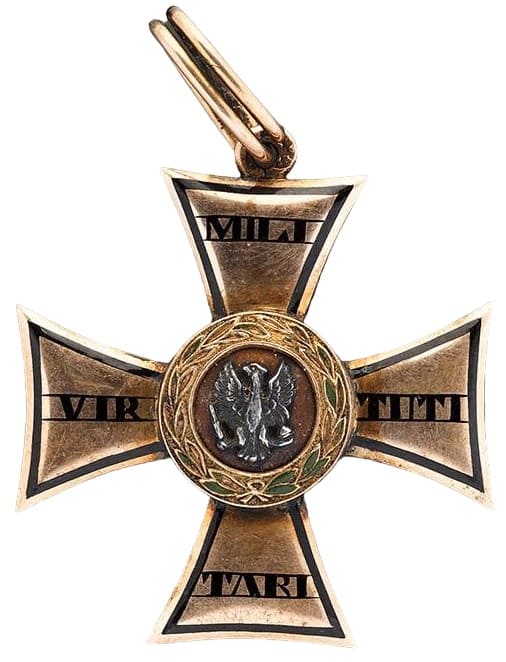 Поддельный  знак ордена Военных заслуг (Virtuti Militari) 4-й степени.jpg