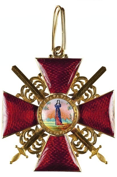 Privately-comissioned 1st class cross of Saint Anna order with swords.jpeg