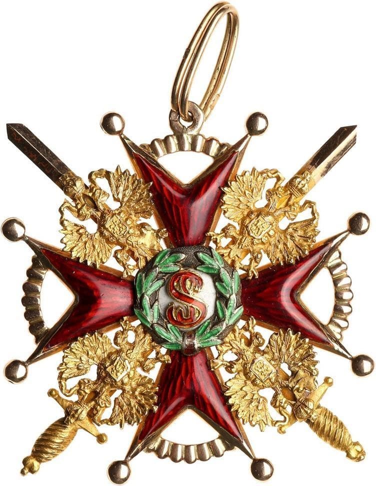 Privately Commissioned Orders of Saint Stanislaus 3rd Class. Military Division..jpg