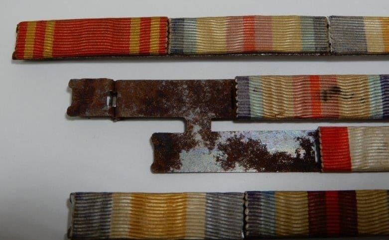 Ribbon bars that belonged to the veteran of  the battle of Khalkhin Gol.jpg