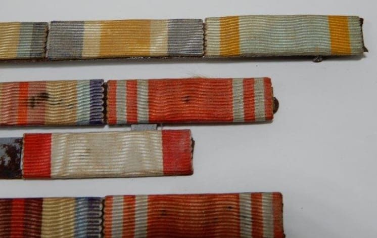 Ribbon bars that  belonged to the veteran of the battle of Khalkhin Gol.jpg