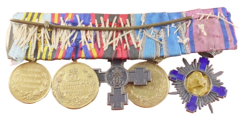 Romanian Medal Bars with Imperial Russian Orders and Medals | Medals of ...