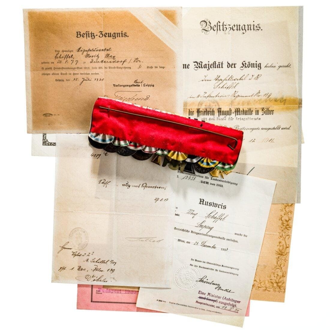 Royal Saxon Sergeant Max  Schiffel documents.jpeg