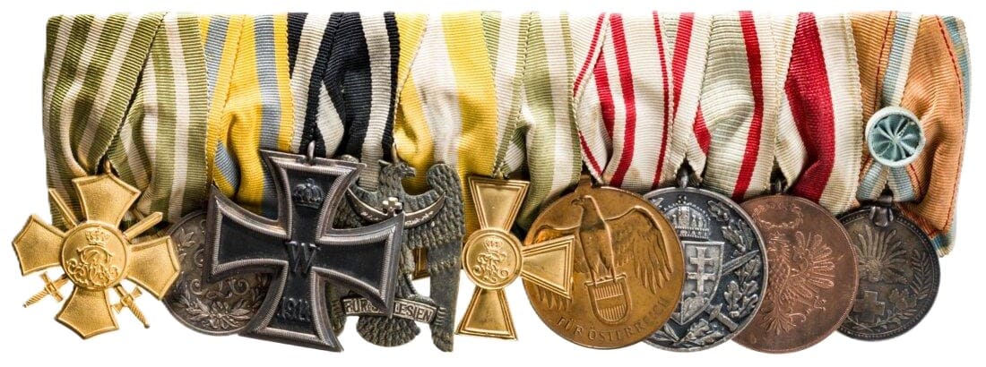 Royal Saxon Sergeant Max Schiffel medal bar.jpg