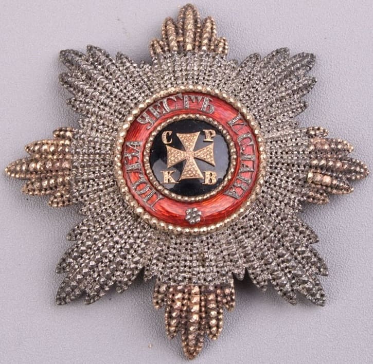 Saint Vladimir order breast star of Marshal Molitor.jpg