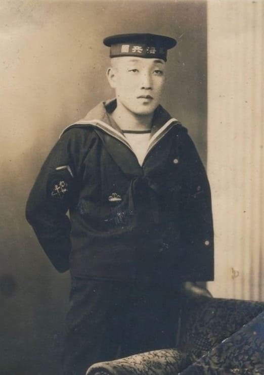 Seaman first class with Japanese Submariner Badge.jpg