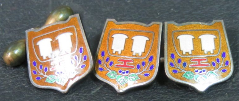 Seikan Train Ferry Commemorative  Gufflinks 青函貨車連絡記念カフスボタン.jpg
