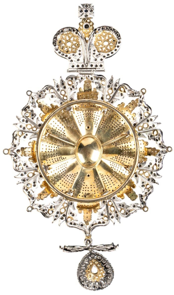 Serbian order of Saint Sava breast star converted into the Brooch.jpg