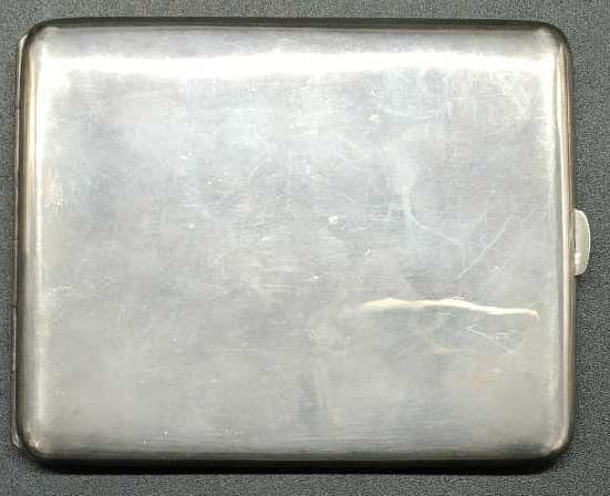 Silver Cigarette  Case with Manchukuo Imperial Seal made by Mitsukoshi.jpg