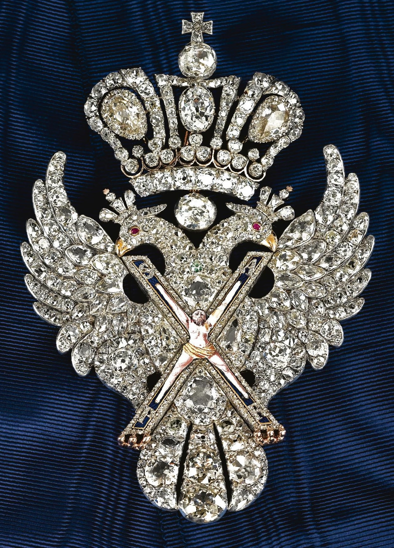 St. Andrew Order with Diamonds worn by Empress Maria Fedorovna.jpg