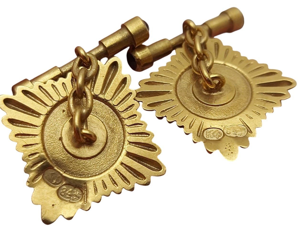 St. George order cufflinks made by Faberge.jpg