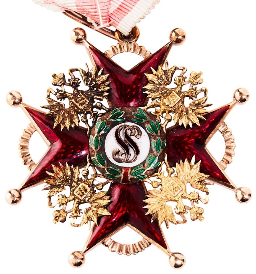 St. Stanislaus-Orden, Kreuz 1. 2. Klasse ДО.jpg