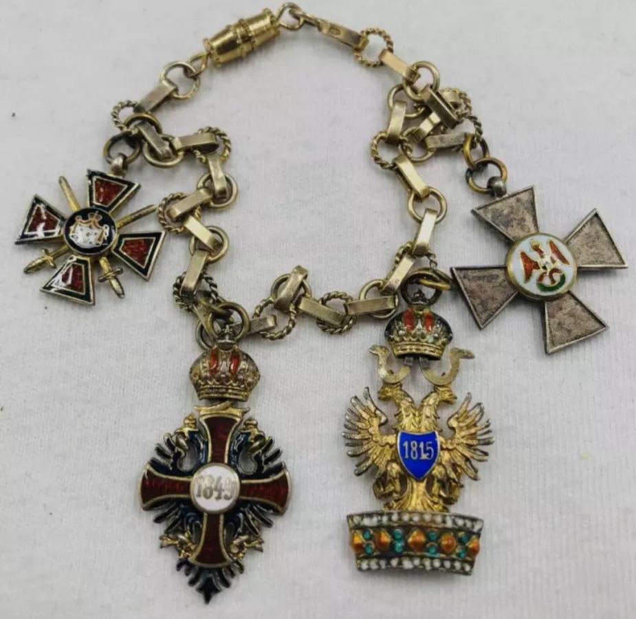 St.Vladimir with swords on a chain with Austrian and  German orders.jpg