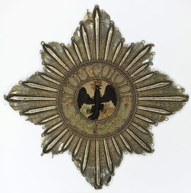 Stanisław II August  Poniatowski’s Embroidered Breast Star of the Black Eagle Order.jpg