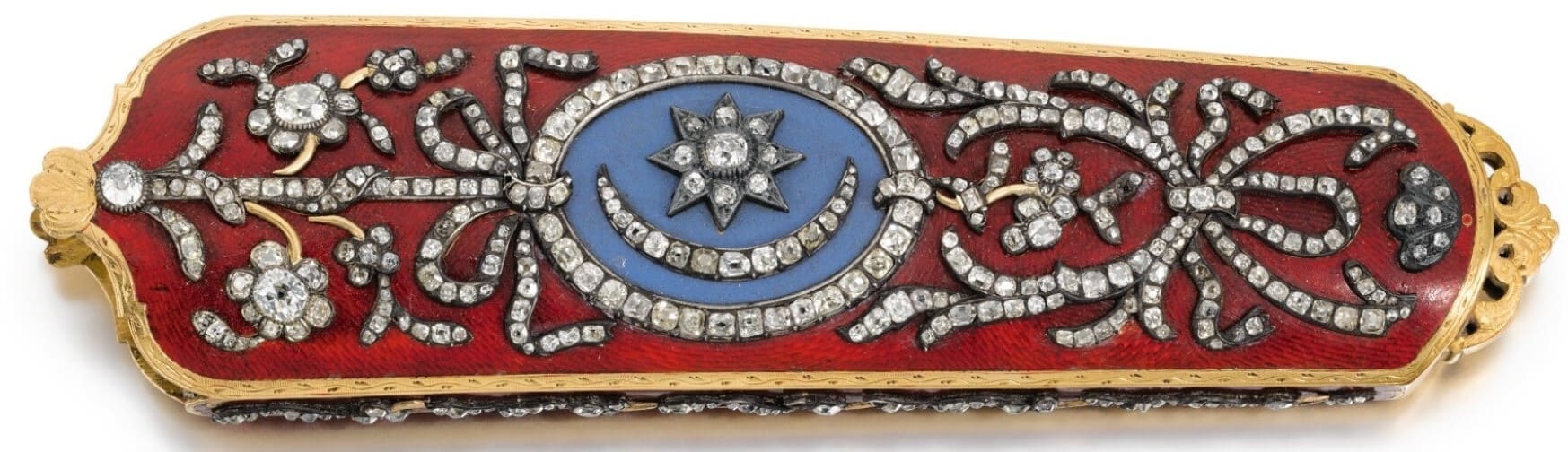 Sword Scabbard Chape  with the Imperial Ottoman Order of the Crescent.jpg