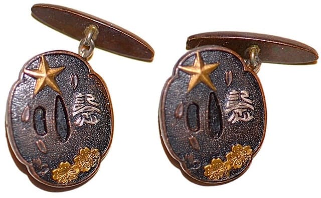 Toyama Army School Graduation Commemorative Cufflinks.jpg