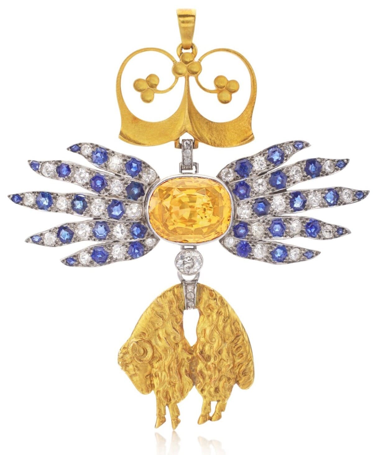 Zircon, sapphire and diamond neck badge  of the Order of the Golden Fleece.jpg